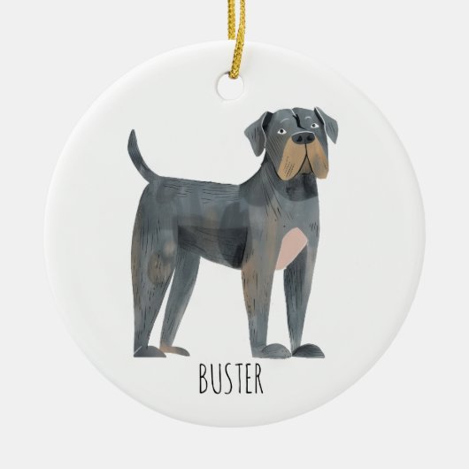 Big Dog Keramik Ornament (Vorne)