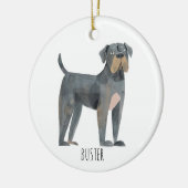Big Dog Keramik Ornament (Links)