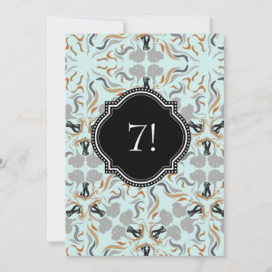 Big Dog Party Golden Black Einladung