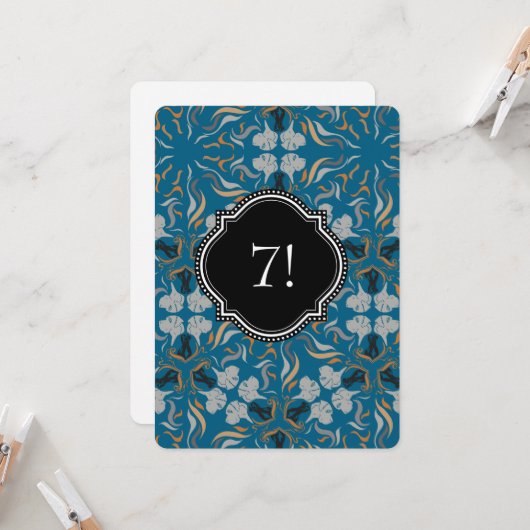 Big Dog Party Golden Black Einladung (Vorderseite/Rückseite Beispiel)