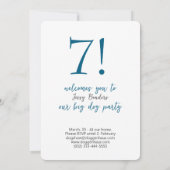 Big Dog Party Golden Black Einladung (Rückseite)