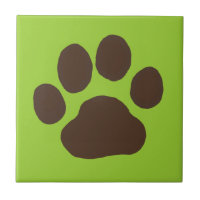 Big Dog Paw Print mit benutzerdefinierter Hintergr