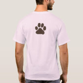 Big Dog Paw Prints T-Shirt (Rückseite)