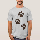 Big Dog Paw Prints T-Shirt (Vorderseite)