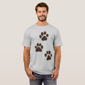Big Dog Paw Prints T-Shirt (Vorne ganz)