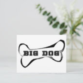 Big Dog Postkarte (Stehend Vorderseite)