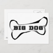 Big Dog Postkarte (Vorne/Hinten)