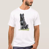 Big Dog Sitting T - Shirt (Vorderseite)
