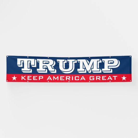 Big Donald Trump 2024-Wahl Behielt Amerika Groß Banner (Horizontal)
