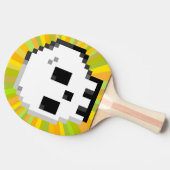 Big Donut Pop Art psychedelgelb Tischtennis Schläger (Seitenansicht)
