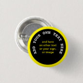 Big Dot Black + Ihr Backg, Text & Ideen Button (Vorne & Hinten)
