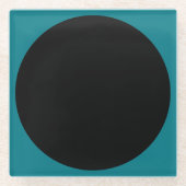 Big Dot schwarz + Ihr Backg. Ideen Glasuntersetzer (Vorderseite)