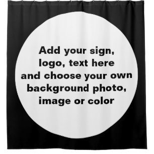 Big Dot weiß + Ihr Backg. Ideen Duschvorhang