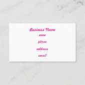 Big Dots Business Cards Visitenkarte (Rückseite)