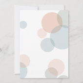 Big Dots Confetti Verlobung Foto Frame Einladung (Rückseite)