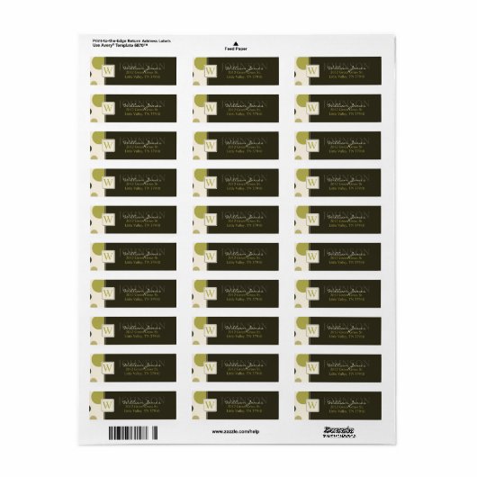 Big Dots Return Label (Vorne)