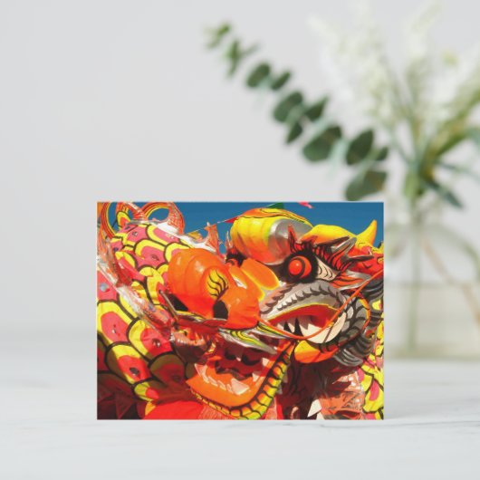 Big Dragon Postkarte (Stehend Vorderseite)