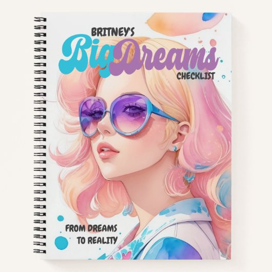 Big Dreams Goal Setting Notebook Notizblock (Vorderseite)