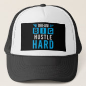 Big Dreams Hard Hustle Motivierend Spitze Truckerkappe (Vorderseite)