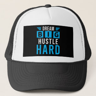 Big Dreams Hard Hustle Motivierend Spitze Truckerkappe