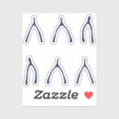 Big Dreams Wishing Bones Viel Glück Aufkleber (Blatt)