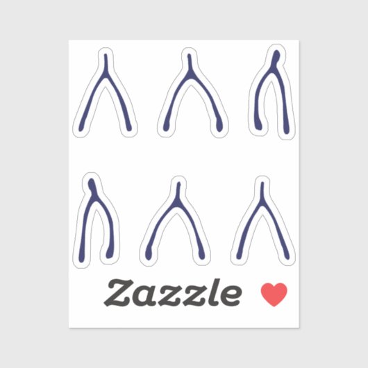 Big Dreams Wishing Bones Viel Glück Aufkleber (Blatt)