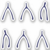 Big Dreams Wishing Bones Viel Glück Aufkleber (Vorderseite)