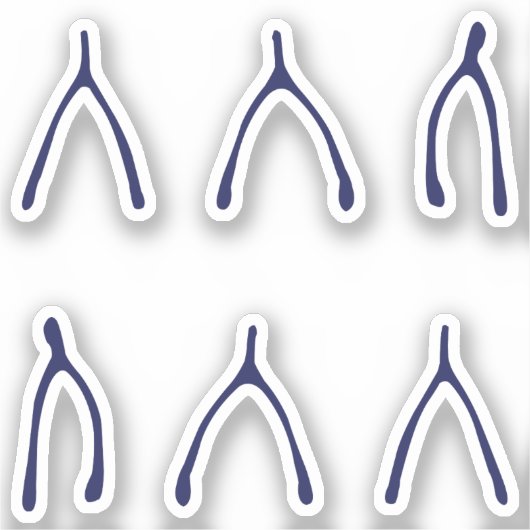 Big Dreams Wishing Bones Viel Glück Aufkleber (Vorderseite)