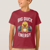 Big Duck Energy Funny Gym Motivation Design - Nied T-Shirt (Vorderseite)