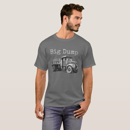 "Big Dump" humorvoller Männer-T - Shirt #2 (Vorne ganz)