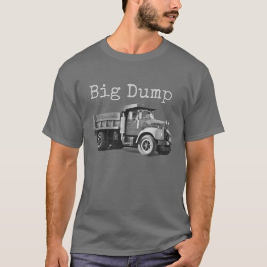 "Big Dump" humorvoller Männer-T - Shirt #2 (Vorderseite)
