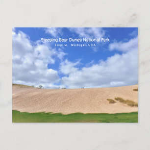 BIG DUNE BLUE SKY/SLEEPING BEAR DUNE NATIONALPARK POSTKARTE