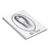 Big Ead Face (Tilly Design) Notizblock (Rechte Seite)