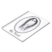 Big Ead Face (Tilly Design) Notizblock (Linke Seite)