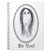 Big Ead Face (Tilly Design) Notizblock (Vorderseite)