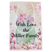 Big Easter egg green Mittlere Geschenktüte (Vorderseite)