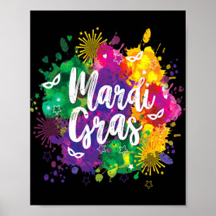 Big Easy Vibes Mardi Gras Fat Tuesday New Orleans Poster