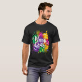 Big Easy Vibes Mardi Gras Fat Tuesday New Orleans T-Shirt (Vorne ganz)
