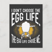Big Egg Smoker Funny GRILLEN Rauchen Postkarte (Vorderseite)