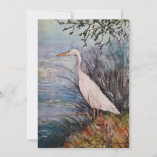 Big Egret Feiertagskarte