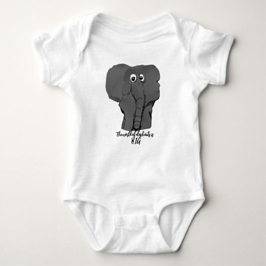Big Elephant Baby Strampler (Vorderseite)