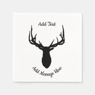Big Elk, fügen Sie Text und Massage Serviette