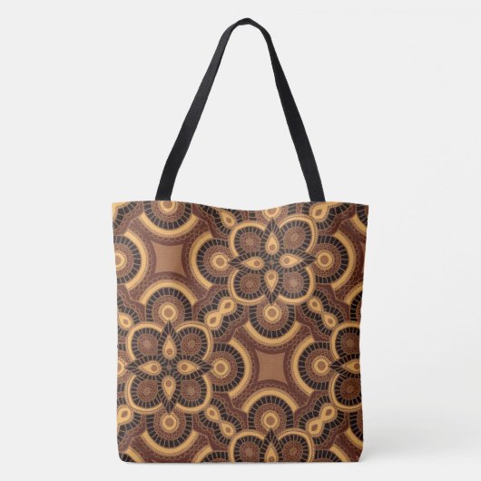 Big Ethnic Geometric Tote Bag Tasche (Rückseite)