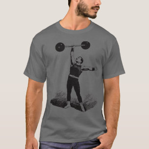 Big exas Circus Alte Zeit Strongman Weightlifter T-Shirt