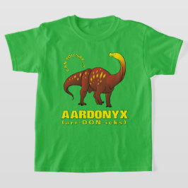 Big Extinct Names (#1): Aardonyx Dinosaurier-Kinde T-Shirt