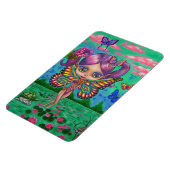 Big Eye Butterfly Fairy Purple Hair Turtle Raccoon Magnet (Linke Seite)