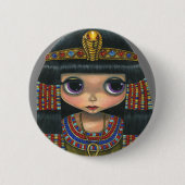 Big Eye Cleopatra Girl Doll Niedlich Button (Vorderseite)
