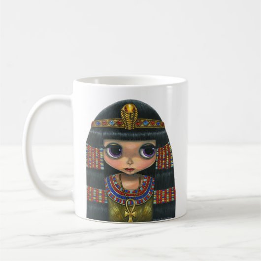 Big Eye Cleopatra Girl Doll Niedlich Kaffeetasse (Links)
