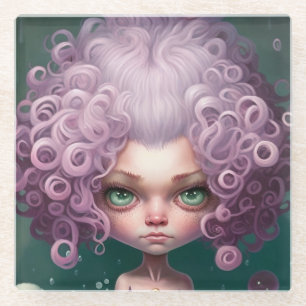 Big Eye Fantasy Princess Hübsch Big Eye Girl Glasuntersetzer