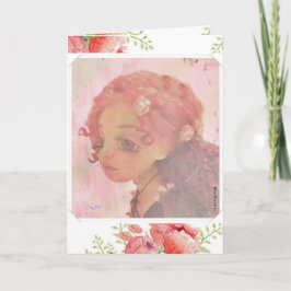 Big Eye Girl - Seelenvolle Geburtstagskarte Karte